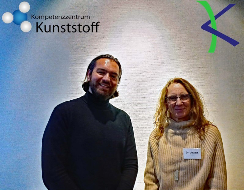 Alexander Miller (Kompetenzzentrum Kunststoff) und Dr. Christine Lötters (Kunststoff-Initiative Bonn-Rhein-Sieg)